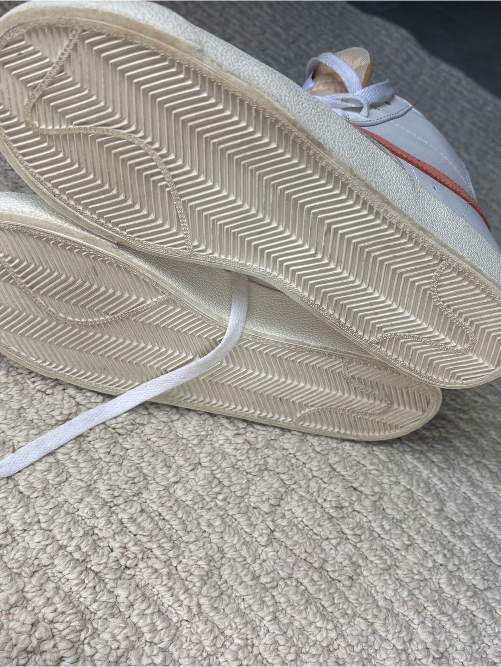 Nike Women’s High-Top Sneakers in Coral/White - Picture 6 of 7
